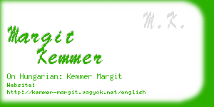 margit kemmer business card